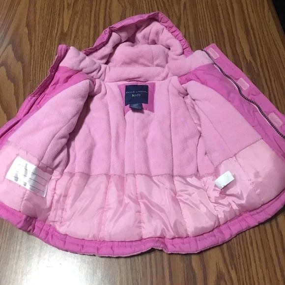 Kids Baby Hooded Pink Winter Jacket - Picture 7 of 7